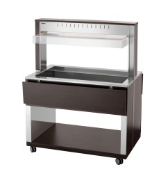 Buffetwagen warm Wenge 3 x GN 1/1 W3110-200W