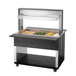 Buffetwagen warm Anthrazit 3 x GN 1/1 W3110-200A