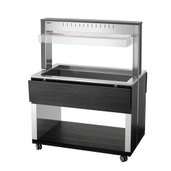 Buffetwagen warm Anthrazit 3 x GN 1/1 W3110-200A