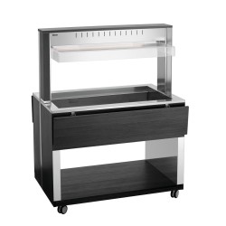 Buffetwagen warm Anthrazit 3 x GN 1/1 W3110-200A