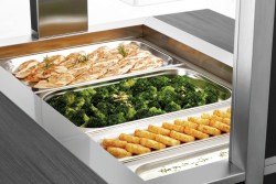 Buffetwagen warm Anthrazit 3 x GN 1/1 W3110-200A