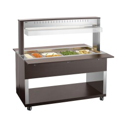 Buffetwagen warm Wenge 4 x GN 1/1 W4110-200W