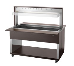 Buffetwagen warm Wenge 4 x GN 1/1 W4110-200W