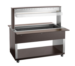 Buffetwagen warm Wenge 4 x GN 1/1 W4110-200W
