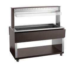 Buffetwagen warm Wenge 4 x GN 1/1 W4110-200W