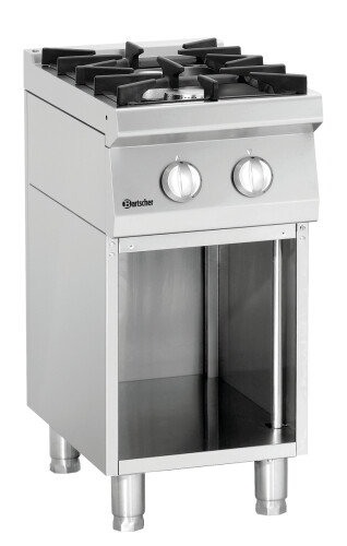 Gasherd 2 Flammen mit offenem Unterbau 70020