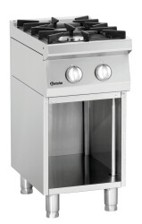 Gasherd 2 Flammen mit offenem Unterbau 70020