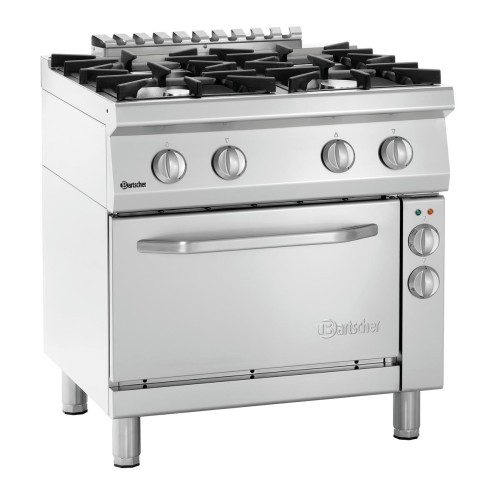 Gasherd 4 Flammen - E-Backofen 1/1 GN 70040 EB11