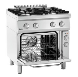 Gasherd 4 Flammen - E-Backofen 1/1 GN 70040 EB11