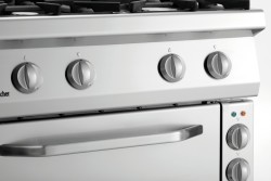 Gasherd 4 Flammen - E-Backofen 1/1 GN 70040 EB11