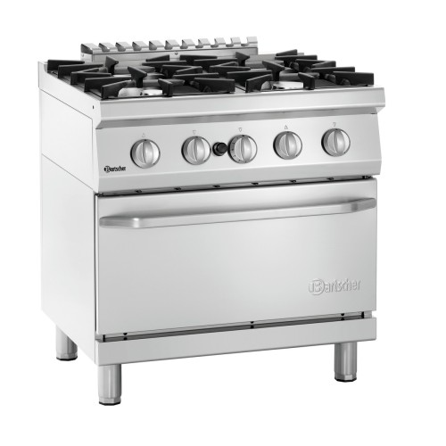 Gasherd 4 Flammen & Gasbackofen GN2/1 70040 GB21