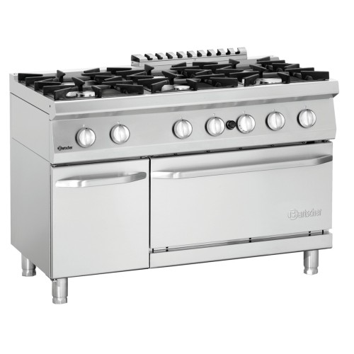 Gasherd 6 Flammen & Gasbackofen GN2/1 70060 GB21