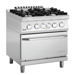 Gasherd 4 Flammen & E-Backofen GN2/1 70040 EB21