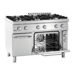 Gasherd 6 Flammen & E-Backofen 1/1 GN 70060 EB11