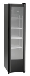 Glastürkühlschrank schwarz slim 300L