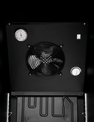 Glastürkühlschrank schwarz slim 300L
