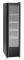 Glastürkühlschrank schwarz slim 300L