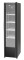 Glastürkühlschrank schwarz slim 300L