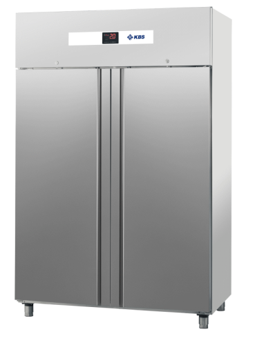 Edelstahl Gasto-Kühlschrank 2 Türen GN 2/1 KU 1453