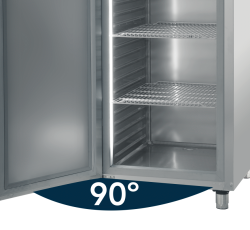 Edelstahl Gasto-Kühlschrank 2 Türen GN 2/1 KU 1453