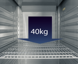 Edelstahl Gewerbekühlschrank GN 2/1 KU 753
