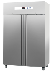 Edelstahl Gewerbe-Tiefkühlschrank  2-türig GN...