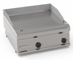Elektro-Grillplatte glatt 2 Heizzonen Tischgerät