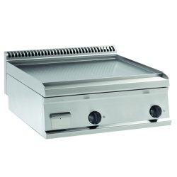 Gas-Grillplatte 2 Heizzonen hartverchromt matt...