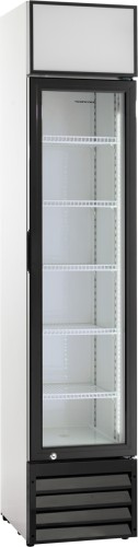 Glastürkühlschrank mit Leuchtaufsatz SD 217E