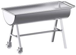 Contacto Edelstahl Mengmulde 150 Liter mit...