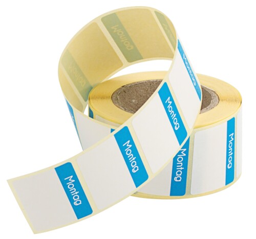 Contacto HACCP Etiketten Montag BLAU
