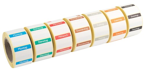 Contacto Nachfüllset HACCP Tagesetiketten Woche