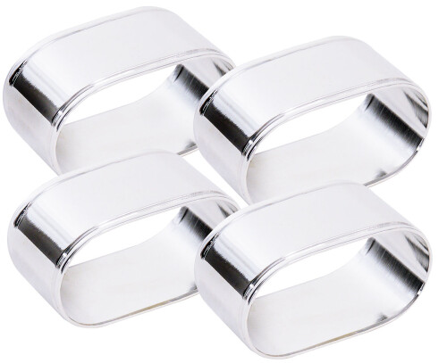 Contacto Serviettenringe oval 4er Set