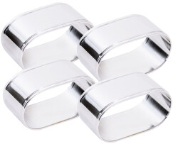 Contacto Serviettenringe oval 4er Set