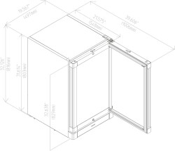 Getränke Kühlschrank Umluftkühlung BCv 1103