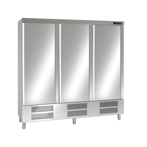 Edelstahl-Kühlschrank mit 3 Türen KU 1900