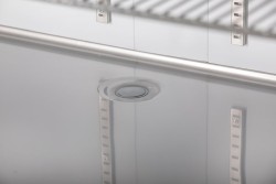 Glastürkühlschrank 2-türig schwarz KU 1200 G