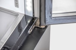 Glastürkühlschrank 2-türig schwarz KU 1200 G