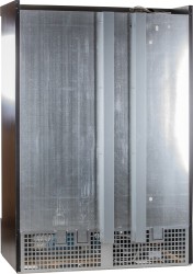 Glastürkühlschrank 2-türig schwarz KU 1200 G