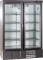 Glastürkühlschrank 2-türig schwarz KU 1200 G