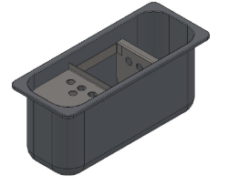Anbauportionierspüle für Eistheke Mirabello