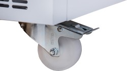 Glastürkühlschrank 2 Drehtüren auf Rollen 850 GU