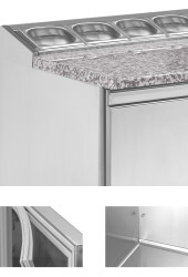 Saladette SL 1-BLG mit gekühlter Arbeitsplatte