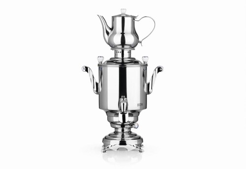 Samowar Romanov aus Edelstahl 1.3 Liter