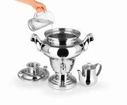Samowar Royal aus Edelstahl 2 Liter