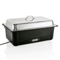 Elektro Chafing Dish mit Edelstahldeckel
