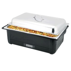 Elektro Chafing Dish mit Edelstahldeckel