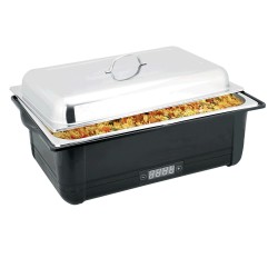 Elektro Chafing Dish mit Edelstahldeckel