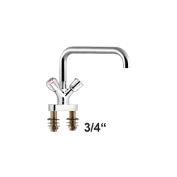 Zweiloch-Mischbatterie 3/4’’ Hochdruck
