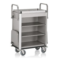 Zimmerservicewagen ISABELLA hell innen Aluoptik 2 Säcke